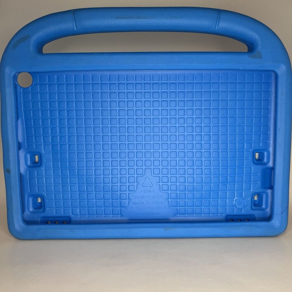 Kids Tablet Case 10 Inch EVA Foam Shockproof Blue with Handle Kickstand
